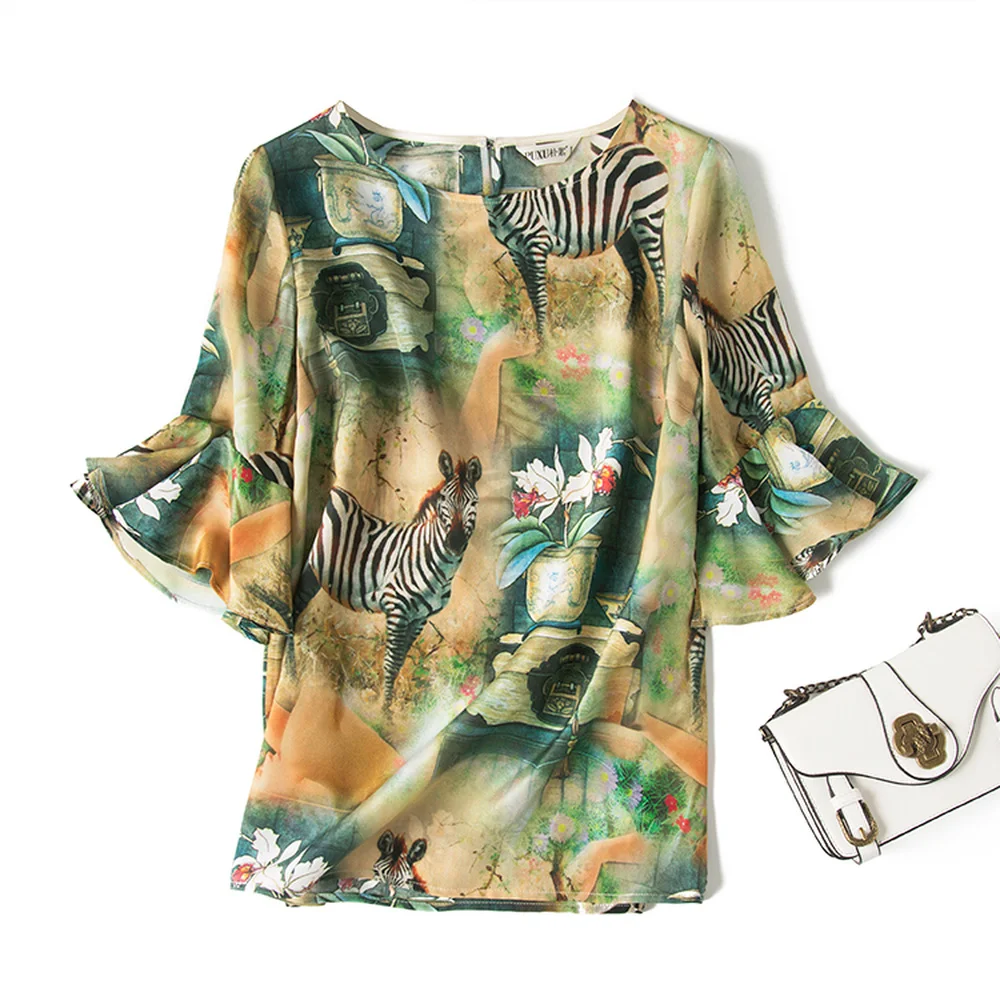 2021 Новая женская футболка Zebra Pentium из 100% натурального шелка тутового шелкопряда с большими манжетами на 360 градусов для отдыха
2021 Новая женская футболка Zebra Pentium из 100% натурального шелка тутового шелкопряда с большими манжетами на 360 градусов для отдыха