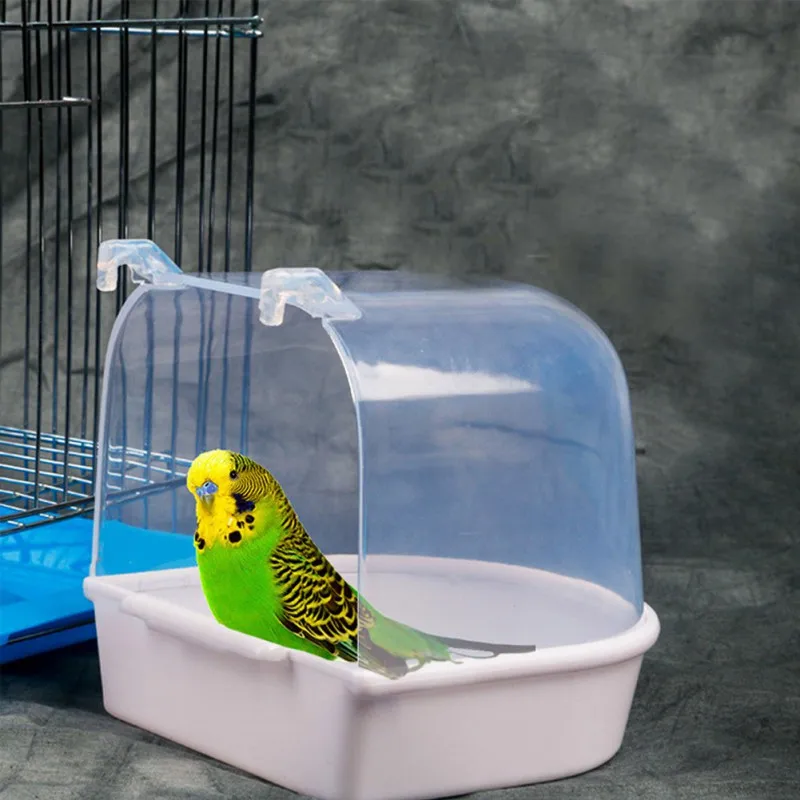 Пластиковая водная ванна для птиц попугай Parakeet Lovebird клетка домашних животных