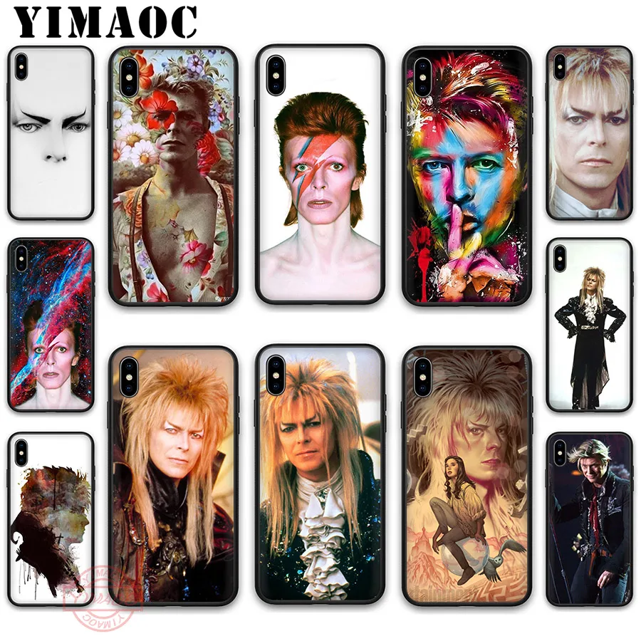 YIMAOC David Bowie Labyrinth Soft Silicone Case Cover for Apple iPhone 5 5S SE 6 6S 7 8 Plus X XS XR 11 Pro Max Back Shell | Мобильные