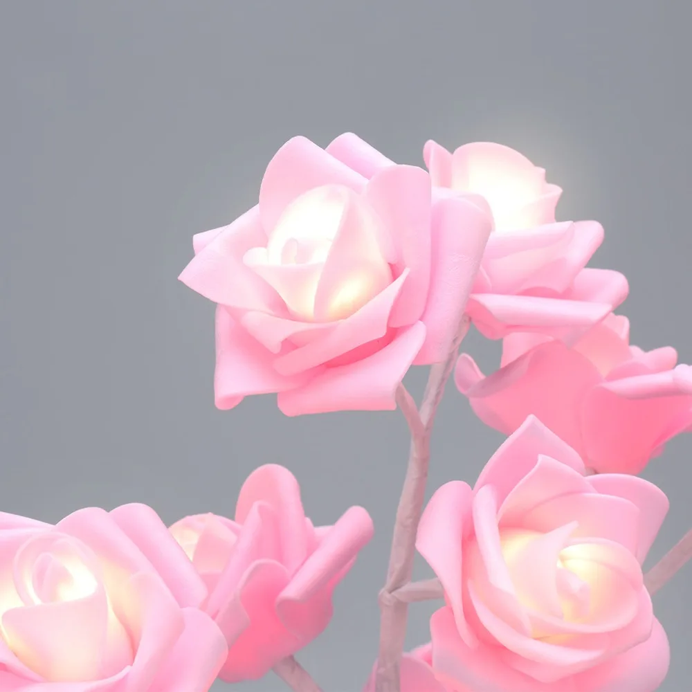 24LED Light Night Lamp Romantic Flower Warm Rose Tree Light Wedding Holiday Decoration
24LED Light Night Lamp Romantic Flower Warm Rose Tree Light Wedding Holiday Decoration