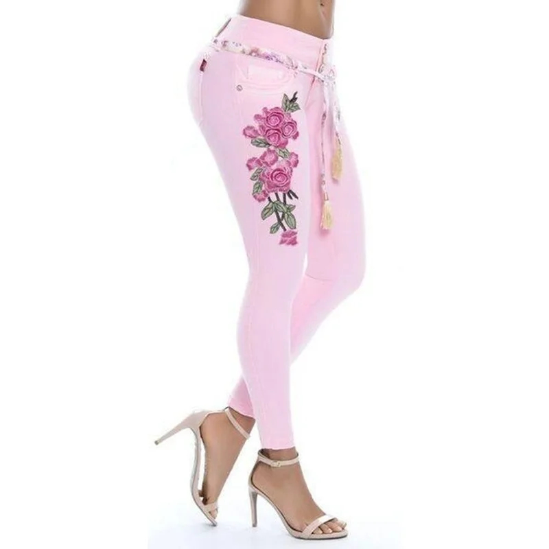 2021 New European and American Embroidery Women's Trousers Embroidered High-stretch Jeans Feet Pants Women Denim Joggers Women
2021 New European and American Embroidery Women's Trousers Embroidered High-stretch Jeans Feet Pants Women Denim Joggers Women