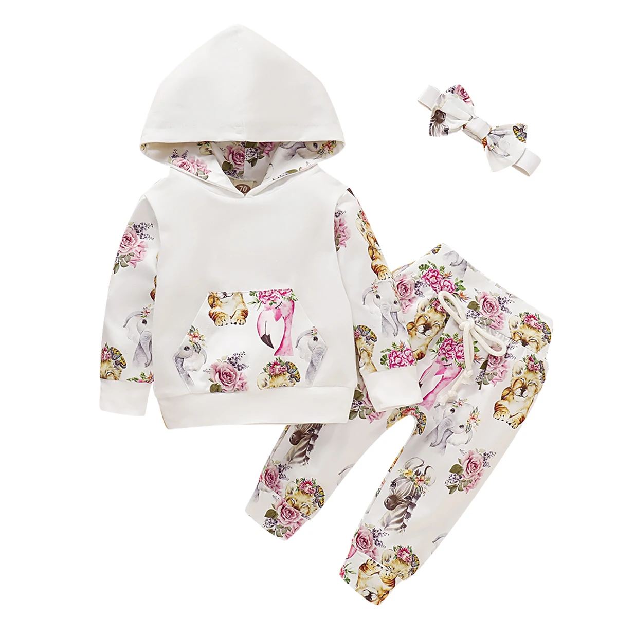 2019 Hot baby Autumn new baby boy clothes Children Baby Girls Long Sleeve Hooded Tops Floral pants Headband 3 pcs clothing set
2019 Hot baby Autumn new baby boy clothes Children Baby Girls Long Sleeve Hooded Tops Floral pants Headband 3 pcs clothing set