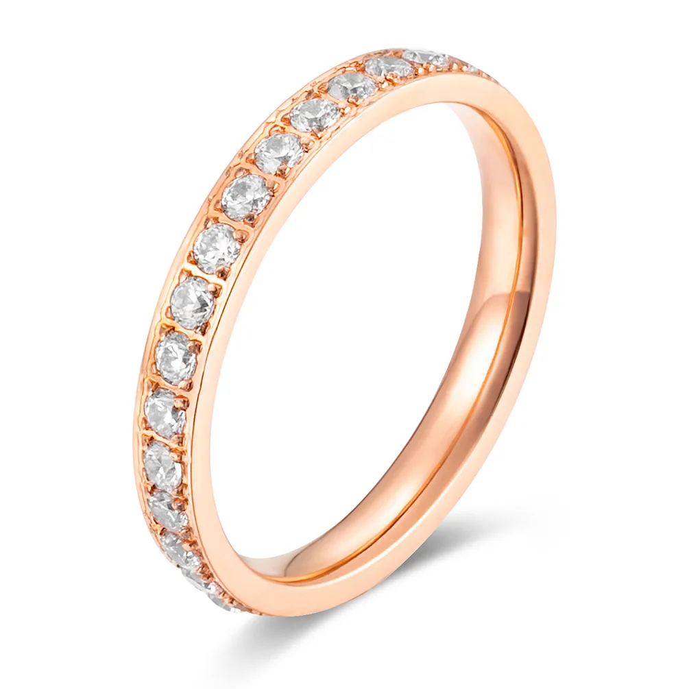 Titanium Steel Ring Inlaid with Zircon Female Ring Plated with 18K Gold Rose Gold Tail Ring
Titanium Steel Ring Inlaid with Zircon Female Ring Plated with 18K Gold Rose Gold Tail Ring