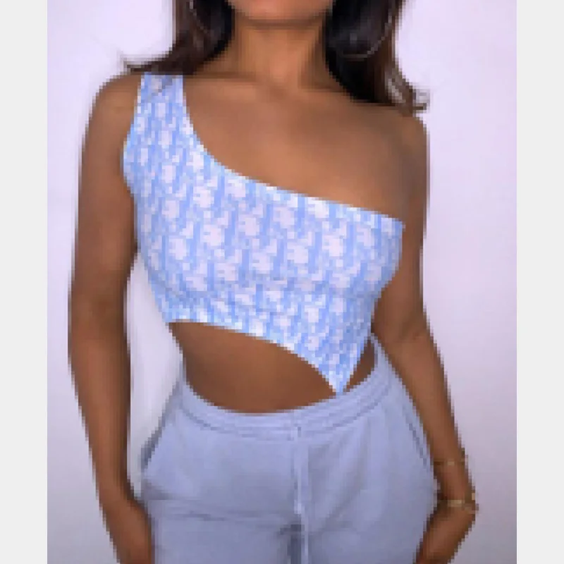 Street Fashion One Shoulder Crop Top Women Backless Camisole Solid Color Letter Print Street Minimalist Tube Top Tank
Street Fashion One Shoulder Crop Top Women Backless Camisole Solid Color Letter Print Street Minimalist Tube Top Tank