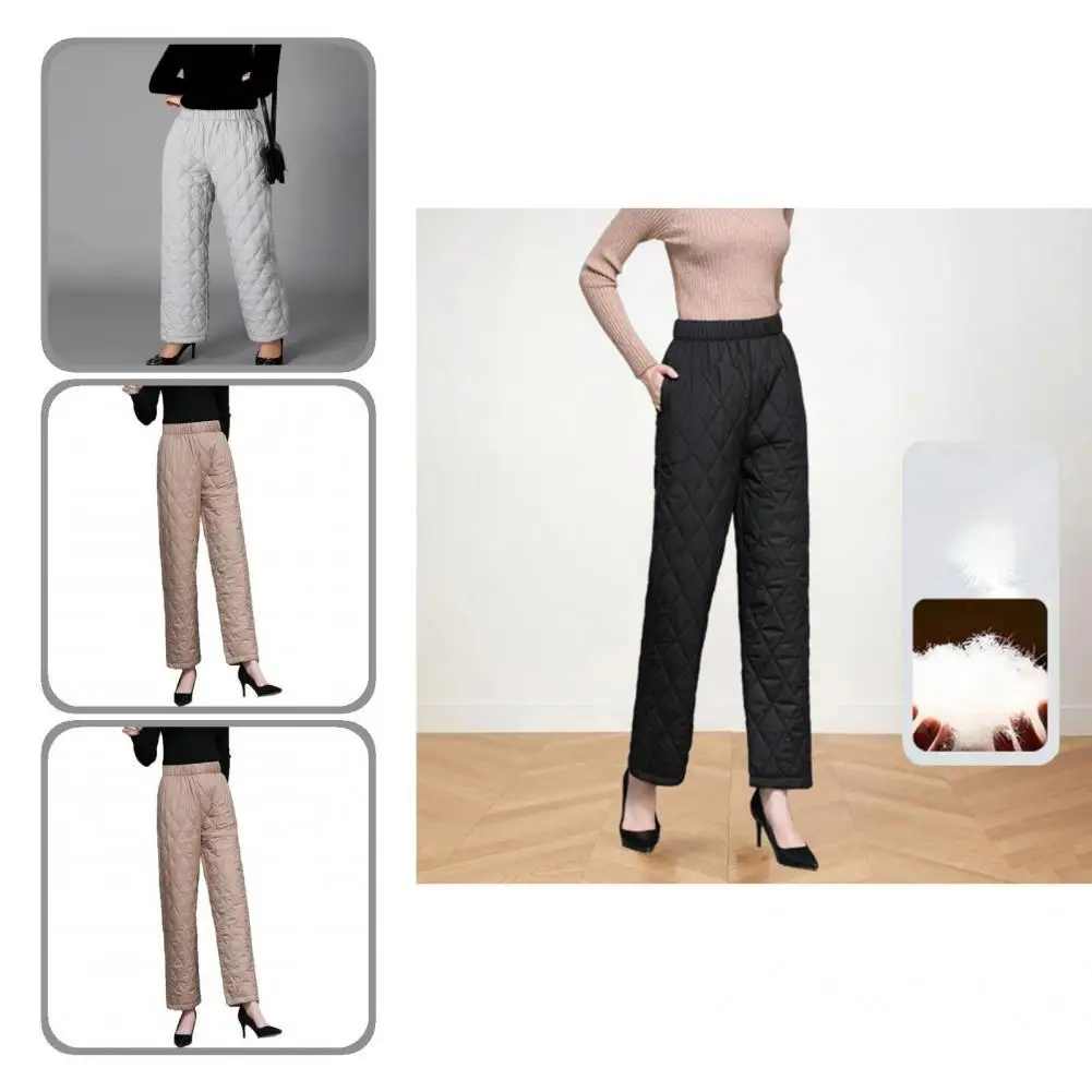 Trendy Winter Cotton Pants Wear Resistant Padded Trousers Pure Color Casual Thickened Elastic Waist Women Cotton Trousers
Trendy Winter Cotton Pants Wear Resistant Padded Trousers Pure Color Casual Thickened Elastic Waist Women Cotton Trousers