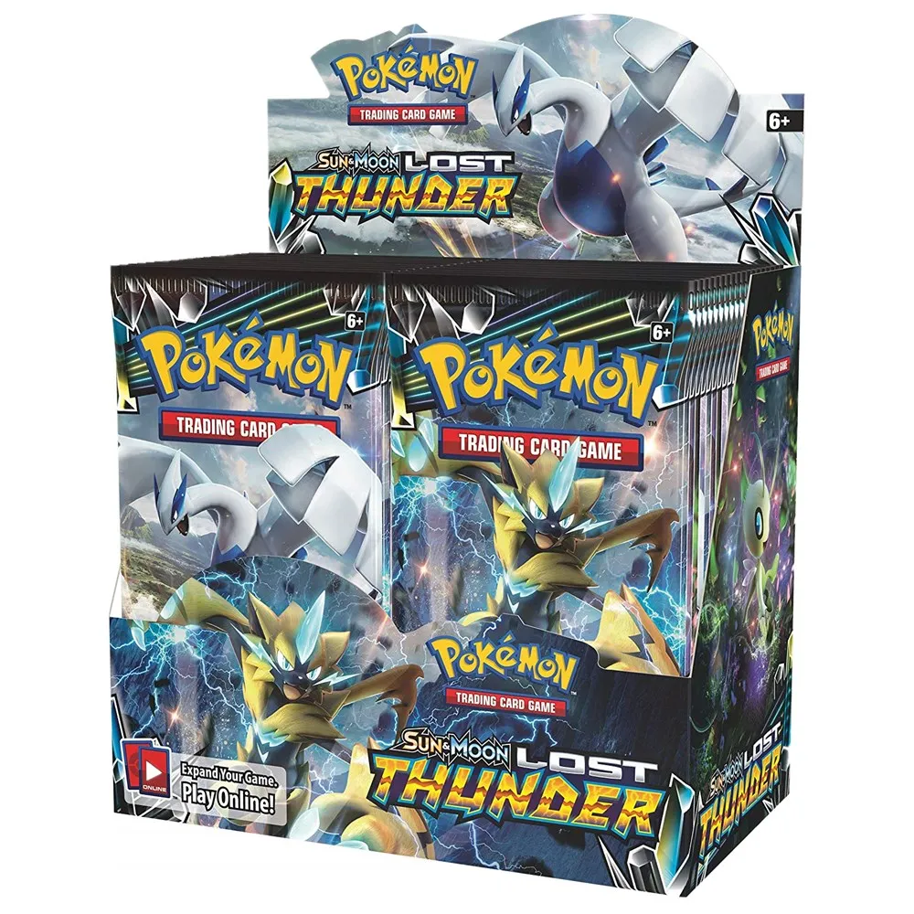 Newest 324Pcs Pokemon Cards TCG: Sun & Moon Lost Thunder Pokemon Booster Box Collectible Card Game Battle Card Kids Toy Gift
Newest 324Pcs Pokemon Cards TCG: Sun & Moon Lost Thunder Pokemon Booster Box Collectible Card Game Battle Card Kids Toy Gift