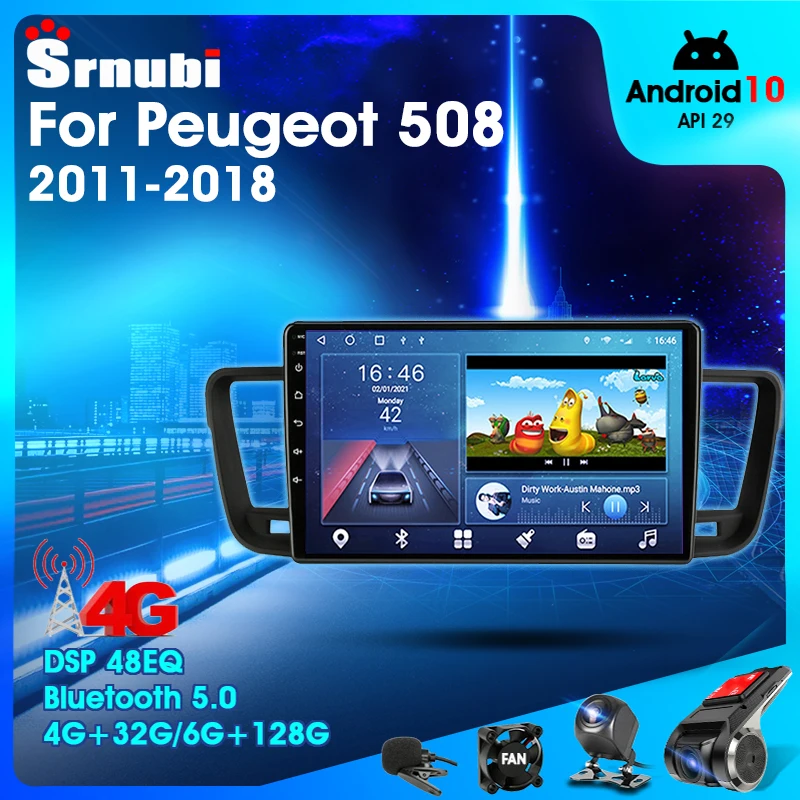 Android 10.0 2 Din Car Stereo Audio Radio for Peugeot 508 2011-2018 Multimedia Video Touch Screen Player 4G Wifi Speaker MP5 DVD 
Android 10.0 2 Din Car Stereo Audio Radio for Peugeot 508 2011-2018 Multimedia Video Touch Screen Player 4G Wifi Speaker MP5 DVD