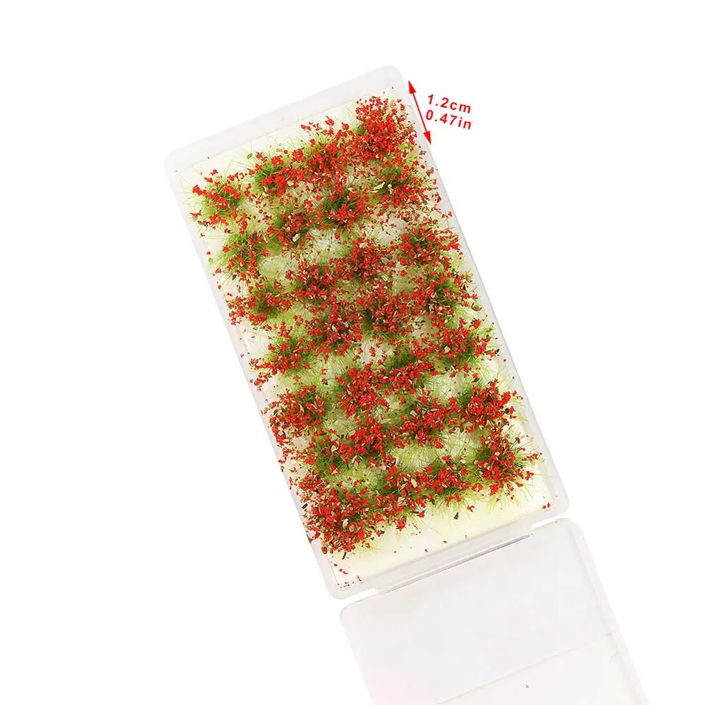 Один лист цветок кластер трава пучки Модель Пейзаж железнодорожная статическая