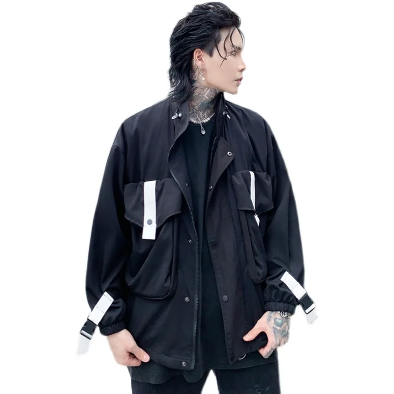 Куртка Techwear мужская с большими карманами и лентами, тактическая уличная одежда на молнии, функциональная Свободная верхняя одежда в стиле Х...
Куртка Techwear мужская с большими карманами и лентами, тактическая уличная одежда на молнии, функциональная Свободная верхняя одежда в стиле Х...