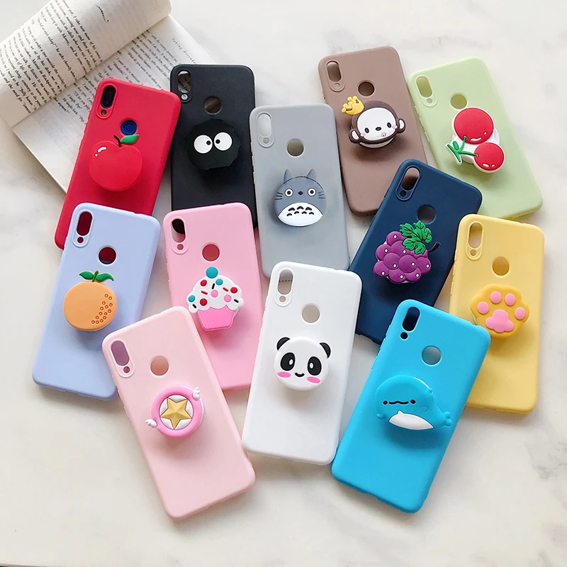 Чехол подставка с мультяшным медведем для Xiaomi Mi Note 10 Lite 9T 9 8 SE 6X 5X A1 A2 A3 F1 X2 F2 Pro
