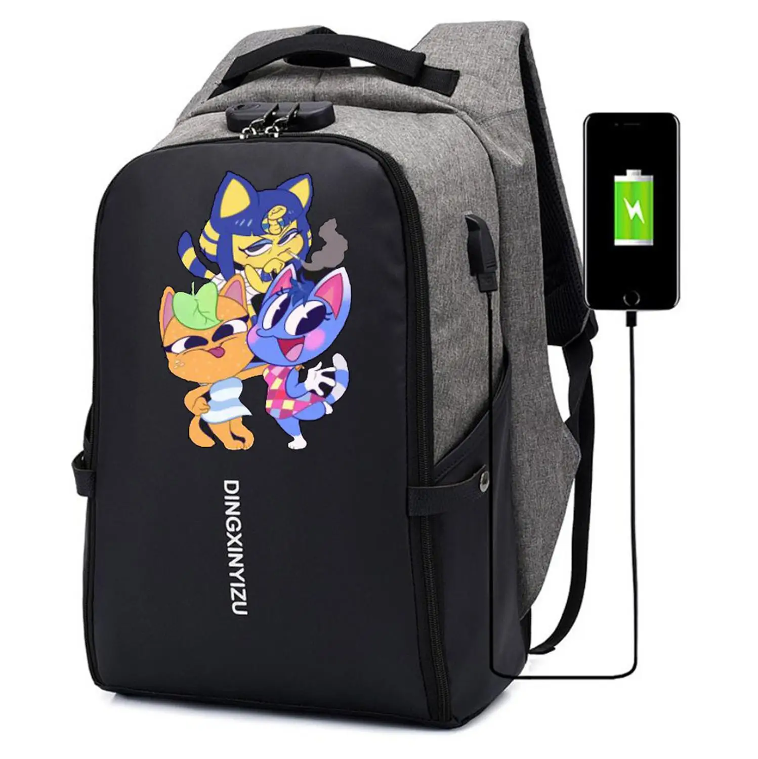 Cartoon anime Animal Crossing Backpack UNISEX Laptop Travel bag student book Bags teenagers Anti-theft USB Charging Knapsack
Cartoon anime Animal Crossing Backpack UNISEX Laptop Travel bag student book Bags teenagers Anti-theft USB Charging Knapsack