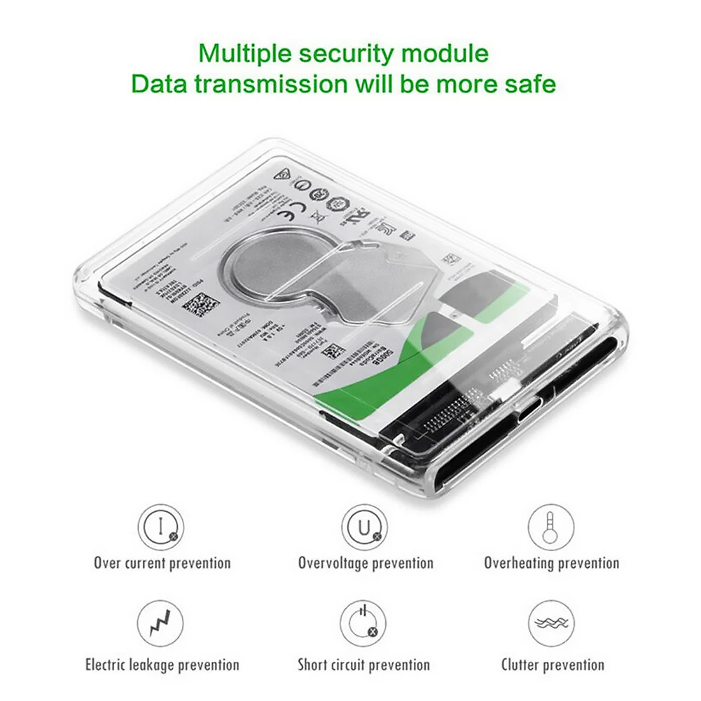 Hard Drive SSD Disk HDD USB 3.1 External Case 2.5 inch Type-C to SATA Adapter HDD Case with USB Cable Pouch New
Hard Drive SSD Disk HDD USB 3.1 External Case 2.5 inch Type-C to SATA Adapter HDD Case with USB Cable Pouch New