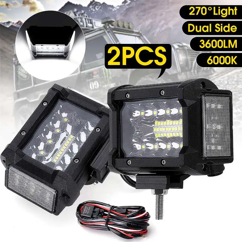 1Pcs 3.5 Inch 108W LED Work Light 12V 24V Side Luminous Light Bar Car Offroad Driving Light For 4x4 Trucks Off-road Vehicles
1Pcs 3.5 Inch 108W LED Work Light 12V 24V Side Luminous Light Bar Car Offroad Driving Light For 4x4 Trucks Off-road Vehicles