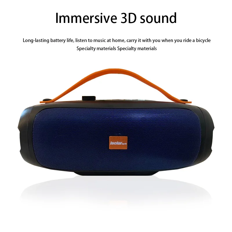 Bluetooth speaker portable speaker wireless 3D stereo music box loudspeaker outdoor waterproof solar charging
Bluetooth speaker portable speaker wireless 3D stereo music box loudspeaker outdoor waterproof solar charging