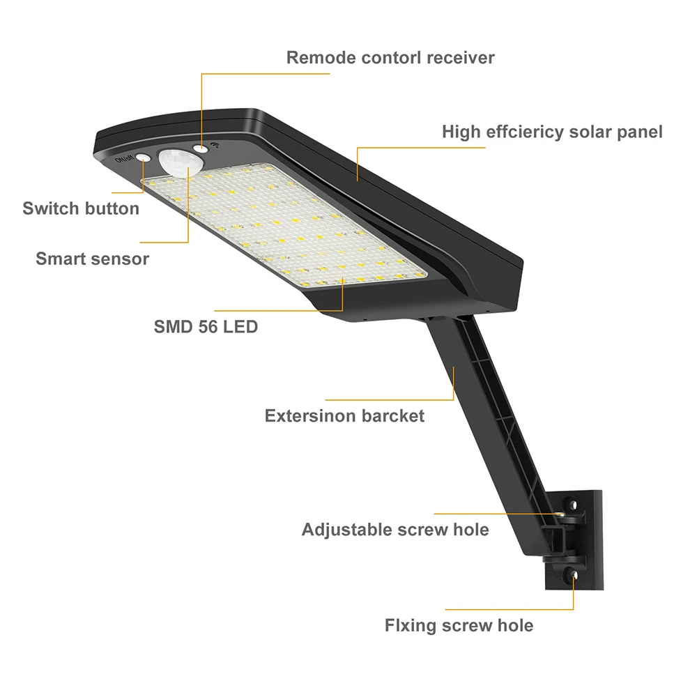 Solar-powered Wall Lamp Inductive Waterproof Wall Lamp for Courtyard Garden Garage
Solar-powered Wall Lamp Inductive Waterproof Wall Lamp for Courtyard Garden Garage