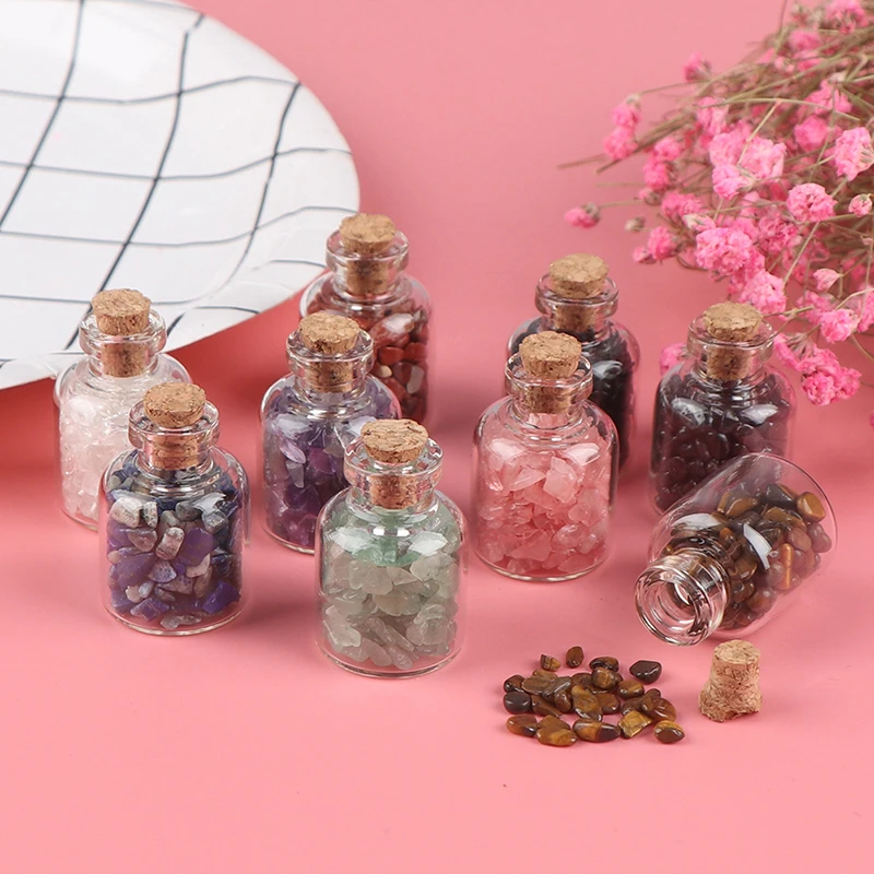Natural Crystal Rock Stone Gravel Wishing Bottles Rough Minerals Specimen Mini Stone Reiki Healing Gift With Bottle
Natural Crystal Rock Stone Gravel Wishing Bottles Rough Minerals Specimen Mini Stone Reiki Healing Gift With Bottle