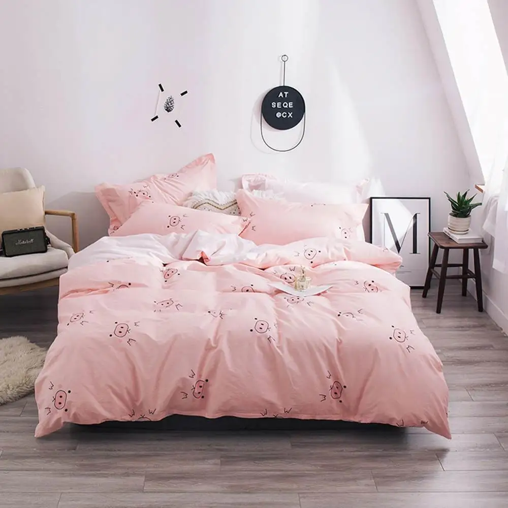 50 Cute Pink Pigs INS Cartoon Bed Cover Soft Cotton Bedlinens Twin Queen King Duvet Cover Set Bedspread Pillowcases
50 Cute Pink Pigs INS Cartoon Bed Cover Soft Cotton Bedlinens Twin Queen King Duvet Cover Set Bedspread Pillowcases