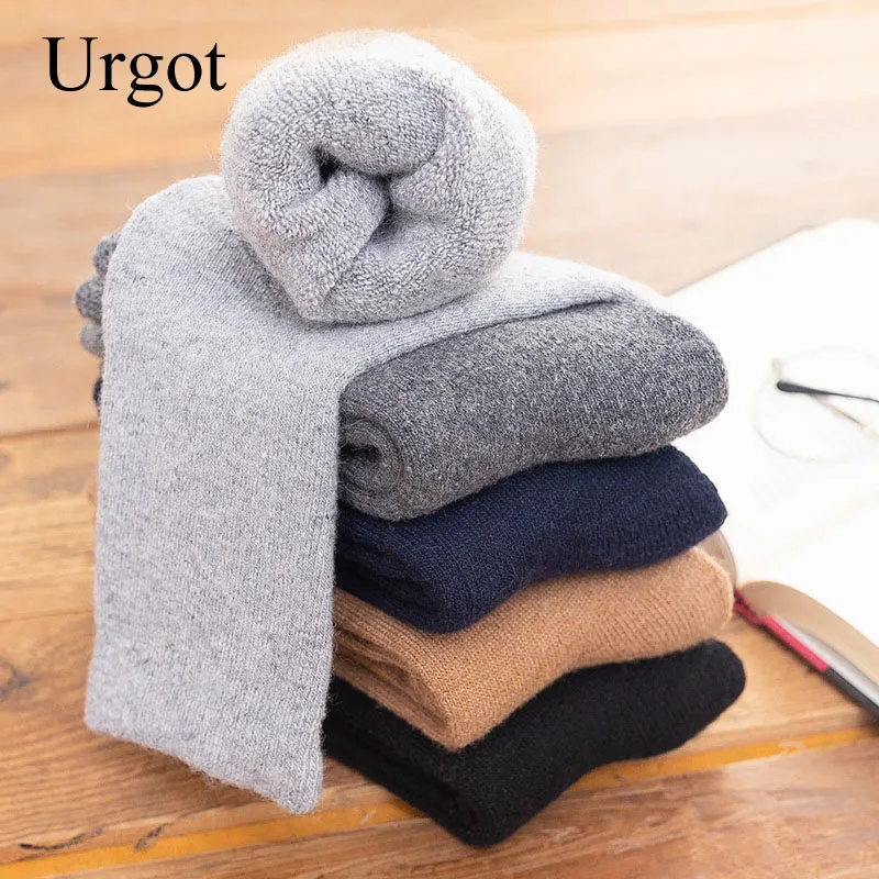 Urgot 5 Pairs Men Thick Woolen Socks Thicken Warm Men's Autumn Winter Casual Solid Color Middle-Aged Elderly Terry Socks Meias
Urgot 5 Pairs Men Thick Woolen Socks Thicken Warm Men's Autumn Winter Casual Solid Color Middle-Aged Elderly Terry Socks Meias