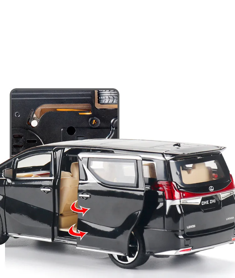 Diecast Metal 1:24 Scale Car Model Toys Lexus LM300H Luxury MPV Pull Back Miniature Replica Sound & Light Large 015
Diecast Metal 1:24 Scale Car Model Toys Lexus LM300H Luxury MPV Pull Back Miniature Replica Sound & Light Large 015