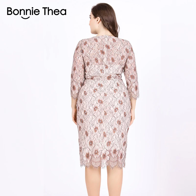 Bonnie thea Women's Autumn Large Size Lace Print Dress Sexy Slim Pencil Big size Party Dress
Bonnie thea Women's Autumn Large Size Lace Print Dress Sexy Slim Pencil Big size Party Dress