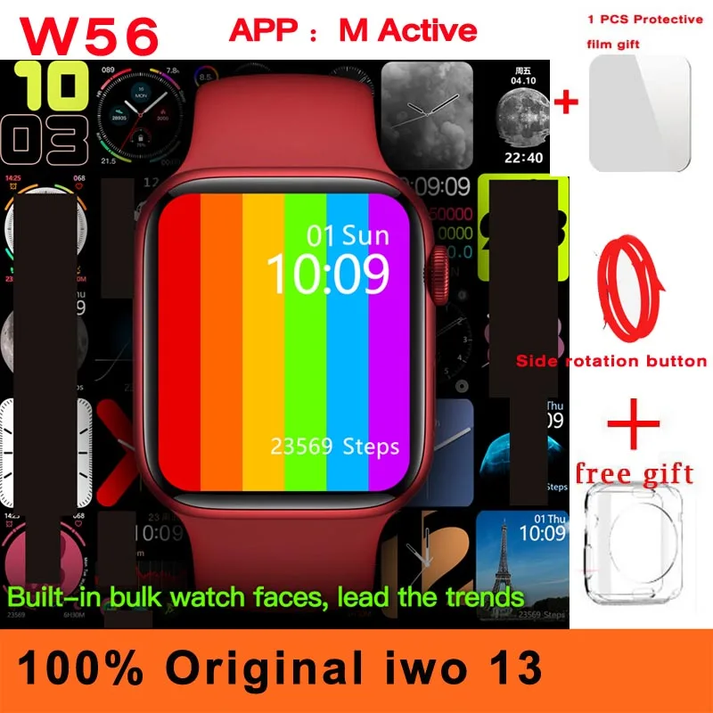 Оригинальные Смарт часы iwo 13 W56 44 мм 40 серия 6 Беспроводное зарядное устройство