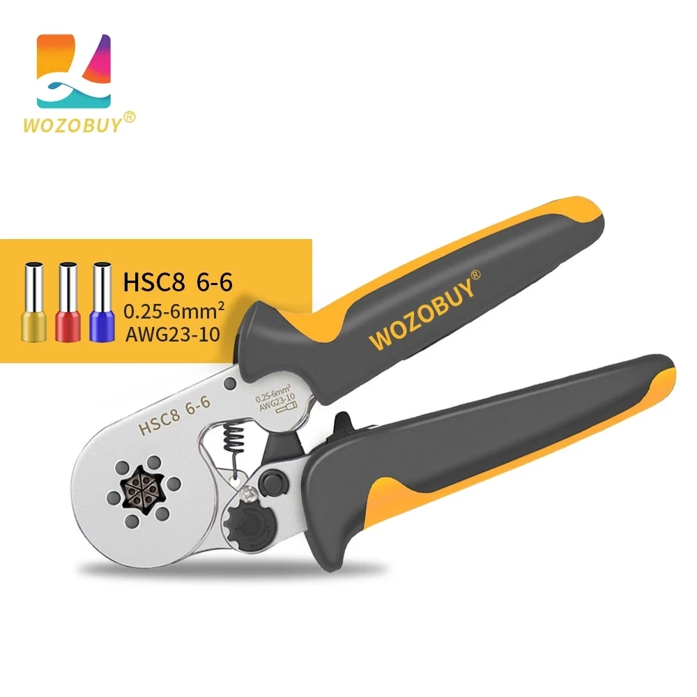 Ferrule Crimping Tool WOZOBUY Hexagonal Sawtooth Self-Adjustable Ratchet Crimper Kit With 400/800/1200/1900pcs Wire Terminals
Ferrule Crimping Tool WOZOBUY Hexagonal Sawtooth Self-Adjustable Ratchet Crimper Kit With 400/800/1200/1900pcs Wire Terminals