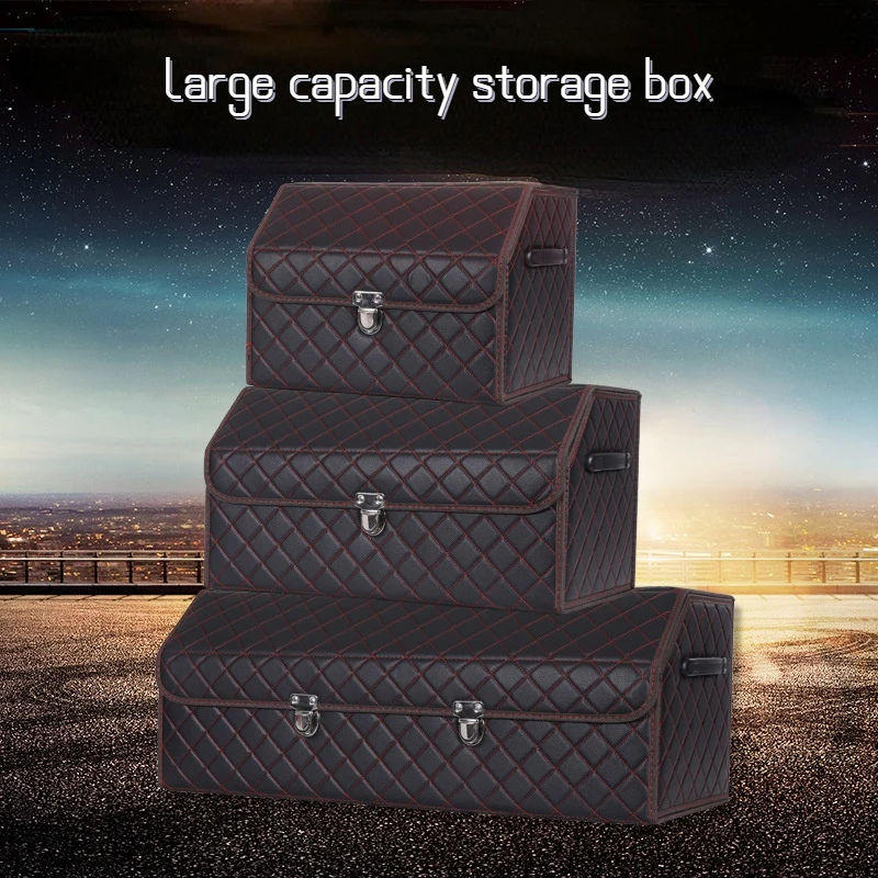 Multi-function Tools Storage Bag Stowing Tidying Leather Fold For Emergency Storage Box Car Trunk Organizer Box Large Capacity
Multi-function Tools Storage Bag Stowing Tidying Leather Fold For Emergency Storage Box Car Trunk Organizer Box Large Capacity