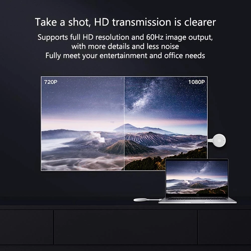 Новый Xiaomi Mijia пейпал беспроводной HDMI TV Stick Full HD 1080P 2 4G 5G Wi-Fi дисплей приемник для google