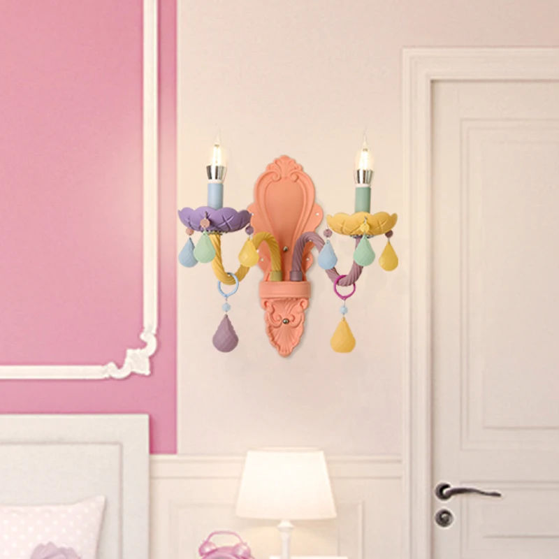 Modern Wall Lamp Children's room wall sconce macaron cartoon bedside lamp girl room colorful crystal wall light home lighting
Modern Wall Lamp Children's room wall sconce macaron cartoon bedside lamp girl room colorful crystal wall light home lighting