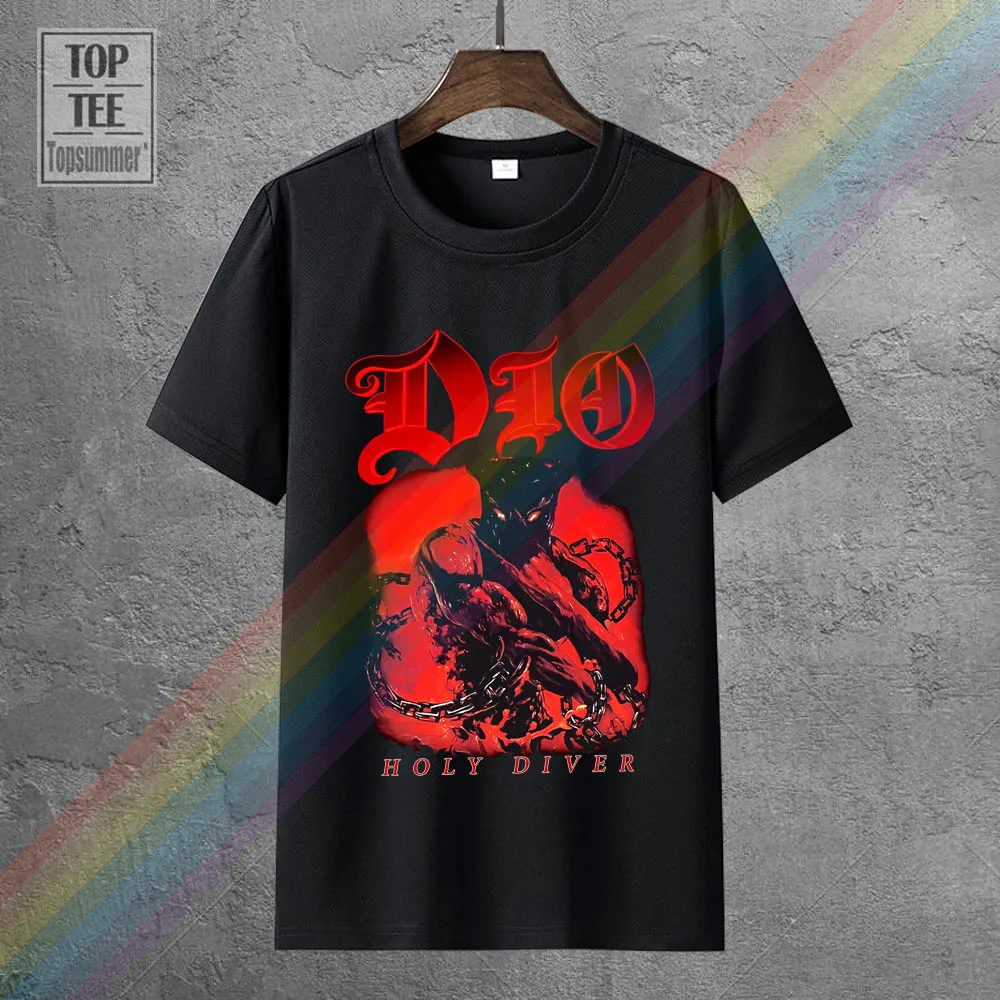 Dio Holy Diver American Heavy Metal Band Black T Shirt Sizes S To 7Xl Print T-Shirt Men Summer
Dio Holy Diver American Heavy Metal Band Black T Shirt Sizes S To 7Xl Print T-Shirt Men Summer
