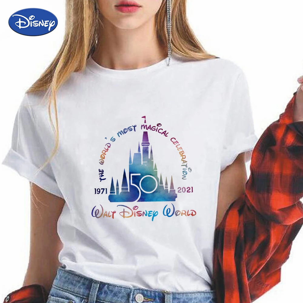 Walt Disney World 50Th Shirt Clothes Free Shipping Edgy Tshirt American Apparel Women 2022 Summer Top Short Sleeve Ropa Mujer
Walt Disney World 50Th Shirt Clothes Free Shipping Edgy Tshirt American Apparel Women 2022 Summer Top Short Sleeve Ropa Mujer