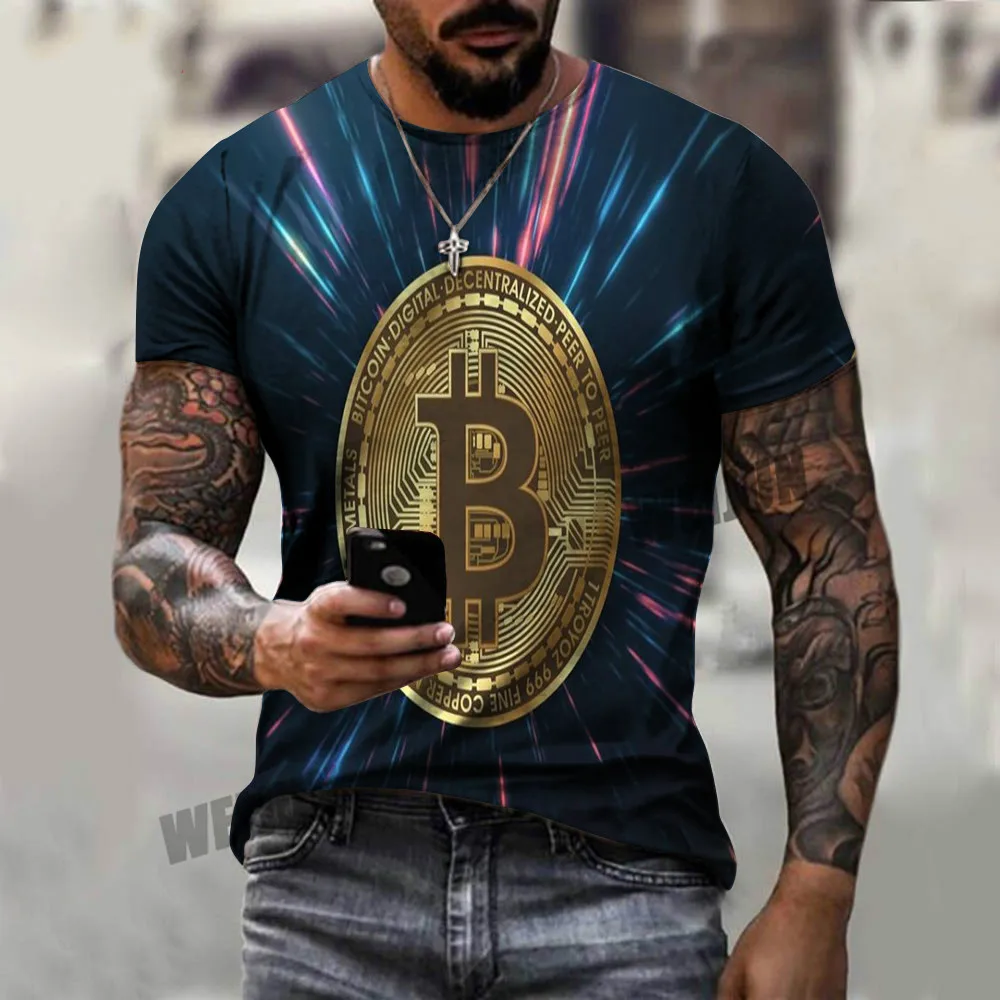 Summer casual men's and women's T-shirts Bitcoin 3D printing shirts Comfortable and breathable plus size T-shirts 2021
Summer casual men's and women's T-shirts Bitcoin 3D printing shirts Comfortable and breathable plus size T-shirts 2021