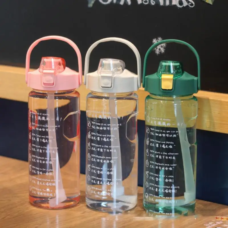 Outdoor Water Bottle With Straw Sports Bottles Leak Proof Eco- Water Bottles Fitness Bike Cup Summer Cold Water Jug
Outdoor Water Bottle With Straw Sports Bottles Leak Proof Eco- Water Bottles Fitness Bike Cup Summer Cold Water Jug