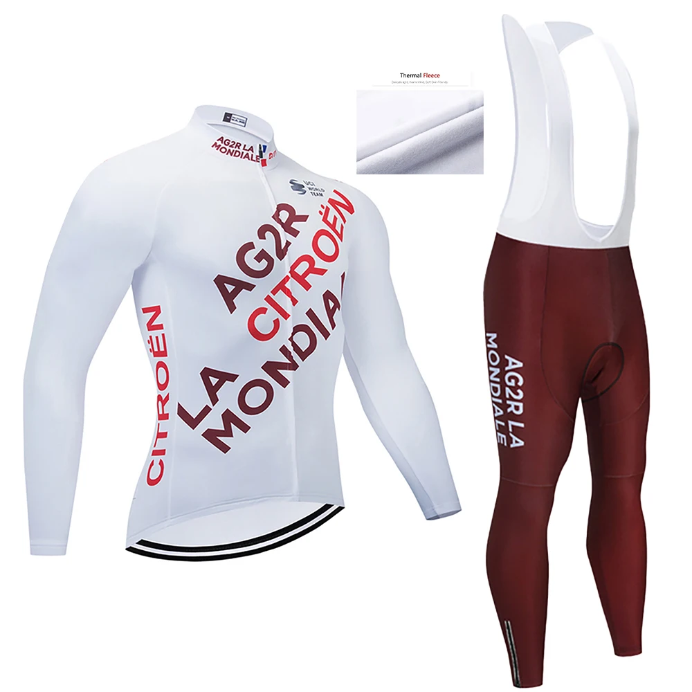 2019 Winter Ag2r Men's Cycling Jersey Gel Pad Bike Pants Suit Ropa Ciclismo Thermal Fleece Bicycle Maillot Culotte Sportswear
2019 Winter Ag2r Men's Cycling Jersey Gel Pad Bike Pants Suit Ropa Ciclismo Thermal Fleece Bicycle Maillot Culotte Sportswear
