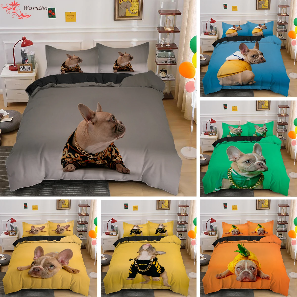 Bulldog Bedding Set Solid Color Background Animal Dog Duvet Cover For Kids Adult Bedclothes With Pillowcase Quilt Cover Bed Sets
Bulldog Bedding Set Solid Color Background Animal Dog Duvet Cover For Kids Adult Bedclothes With Pillowcase Quilt Cover Bed Sets