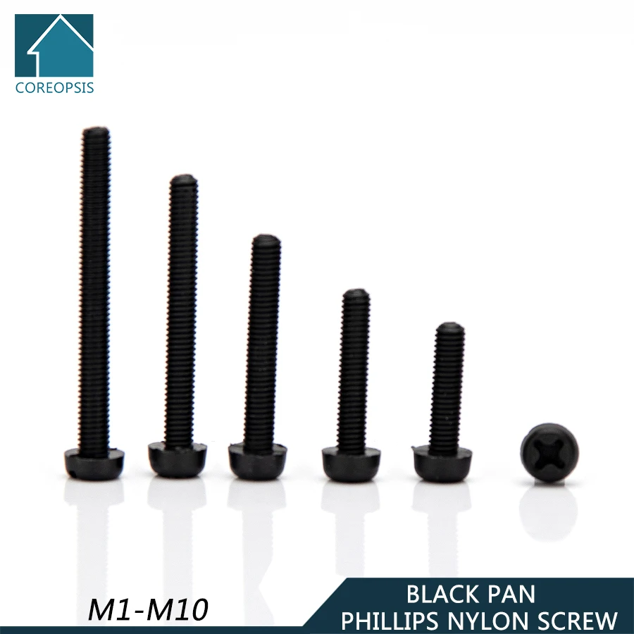M5 M6 M8 Nylon Round Head Cross Recessed Machine Screw Plastic Phillips Head Metric Bolts Black Pan Head Nylon Screws
M5 M6 M8 Nylon Round Head Cross Recessed Machine Screw Plastic Phillips Head Metric Bolts Black Pan Head Nylon Screws