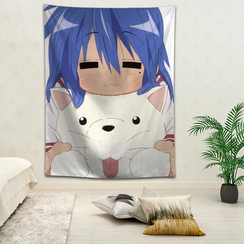 Hot Sale Custom Anime Lucky Star Printed Tapestry Background Decorative Tapestry Various Sizes Wall Hanging Decor
Hot Sale Custom Anime Lucky Star Printed Tapestry Background Decorative Tapestry Various Sizes Wall Hanging Decor