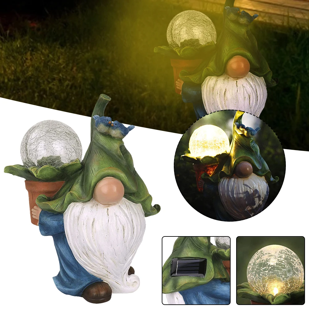 Garden Gnome Statue with Solar LED Lights Waterproof Dwarf Night Lamp Home Decoration for Pool Backyard Pond Garden Figurines
Garden Gnome Statue with Solar LED Lights Waterproof Dwarf Night Lamp Home Decoration for Pool Backyard Pond Garden Figurines