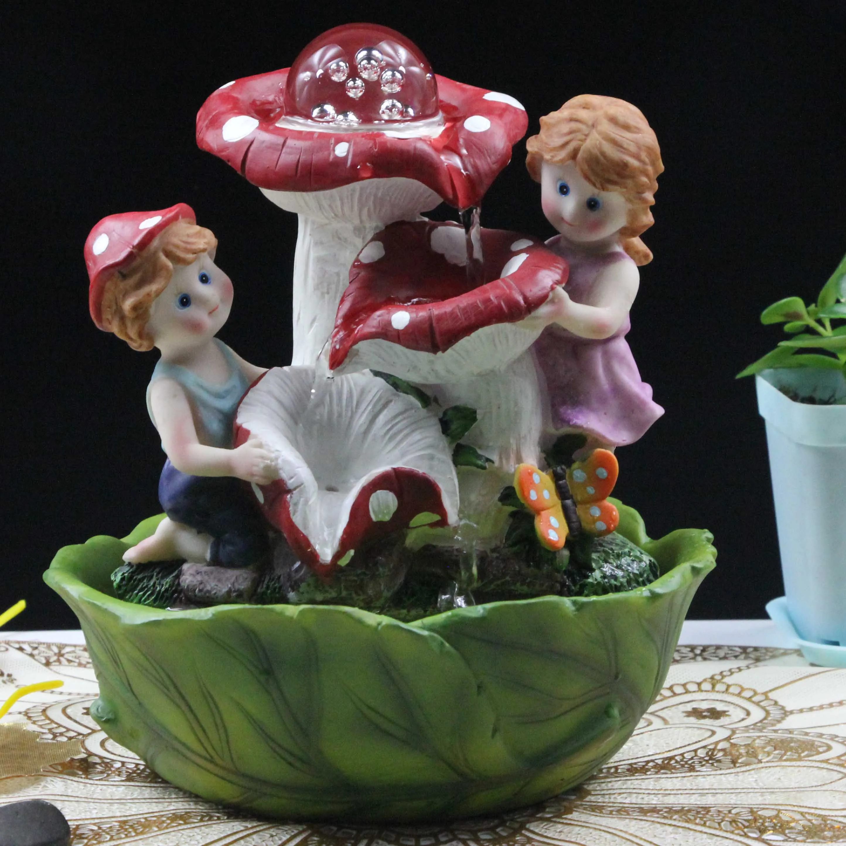 Free ship European Style Water Fountain Resin Craft Children's Room Feng Shui Decoration Humidifier Bonsai Fountain Marry Gift
Free ship European Style Water Fountain Resin Craft Children's Room Feng Shui Decoration Humidifier Bonsai Fountain Marry Gift