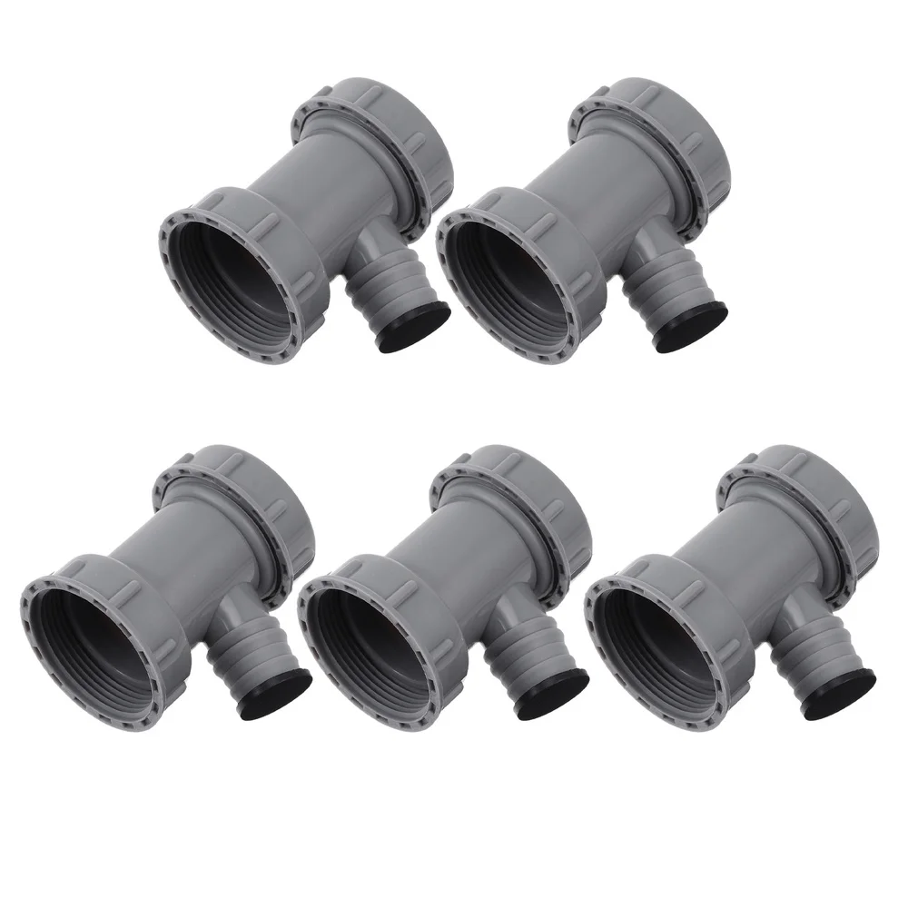 5PCS 45mm Sink Drain Three-way Pipe Accessory Single Sink Overflow Three-way
