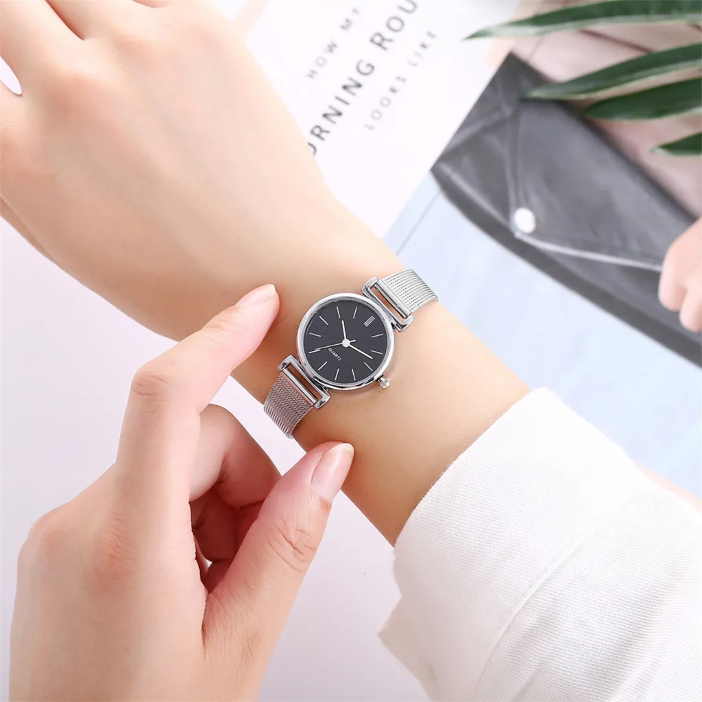 Simple Silver Watches Women Stainless Steel Mesh Strap Fashion Casual Creative Gift Quartz Bracelet Watch Relogio Feminino#1020 
Simple Silver Watches Women Stainless Steel Mesh Strap Fashion Casual Creative Gift Quartz Bracelet Watch Relogio Feminino#1020