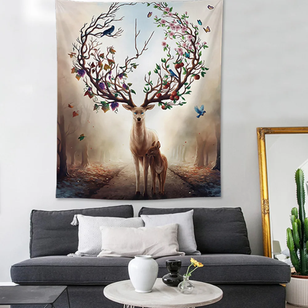 1PC Nordic Style Deer Printing Wall Hanging Tapestry Background Hanging Carpet Creative Wall Ornament for Bedroom Living Room 14
1PC Nordic Style Deer Printing Wall Hanging Tapestry Background Hanging Carpet Creative Wall Ornament for Bedroom Living Room 14