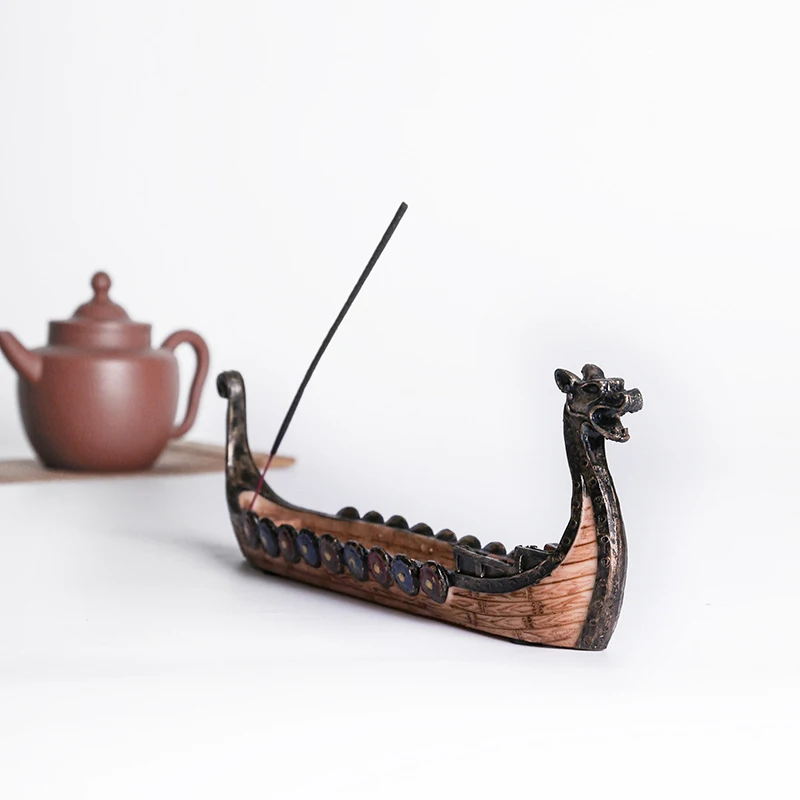 Home Decor Dragon Boat Incense Stick Holder Burner Hand Carved Carving Censer Ornaments Retro Incense Burners Traditional Design
Home Decor Dragon Boat Incense Stick Holder Burner Hand Carved Carving Censer Ornaments Retro Incense Burners Traditional Design