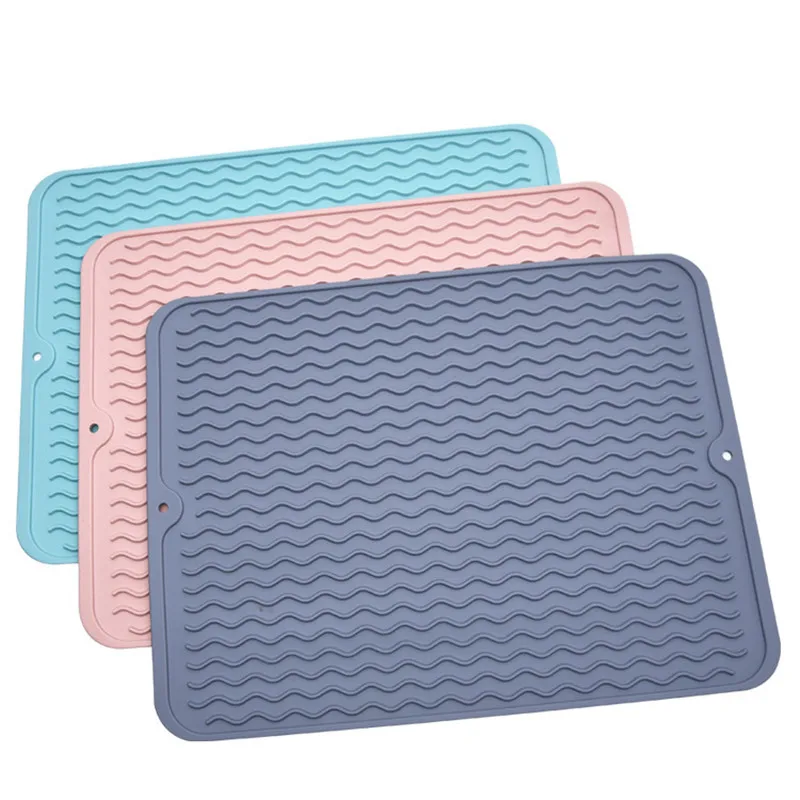 Silicone Dish Drying Mat Thickness Heat Resistant Trivet Drip Tray Cup Coaster Non-slip Pot Holder Table Mat Kitchen Accessories
Silicone Dish Drying Mat Thickness Heat Resistant Trivet Drip Tray Cup Coaster Non-slip Pot Holder Table Mat Kitchen Accessories