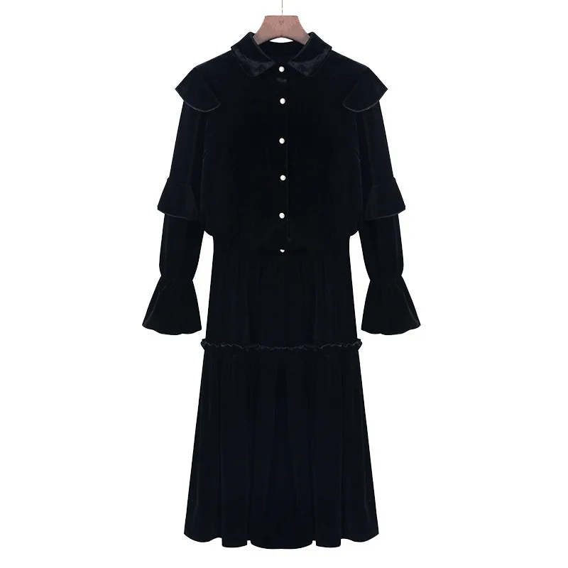 Net Red Goddess Velvet Dress Fall / Winter 2020 New Korean Version Women's Fashion Two Piece Dress Set Women Sets
Net Red Goddess Velvet Dress Fall / Winter 2020 New Korean Version Women's Fashion Two Piece Dress Set Women Sets