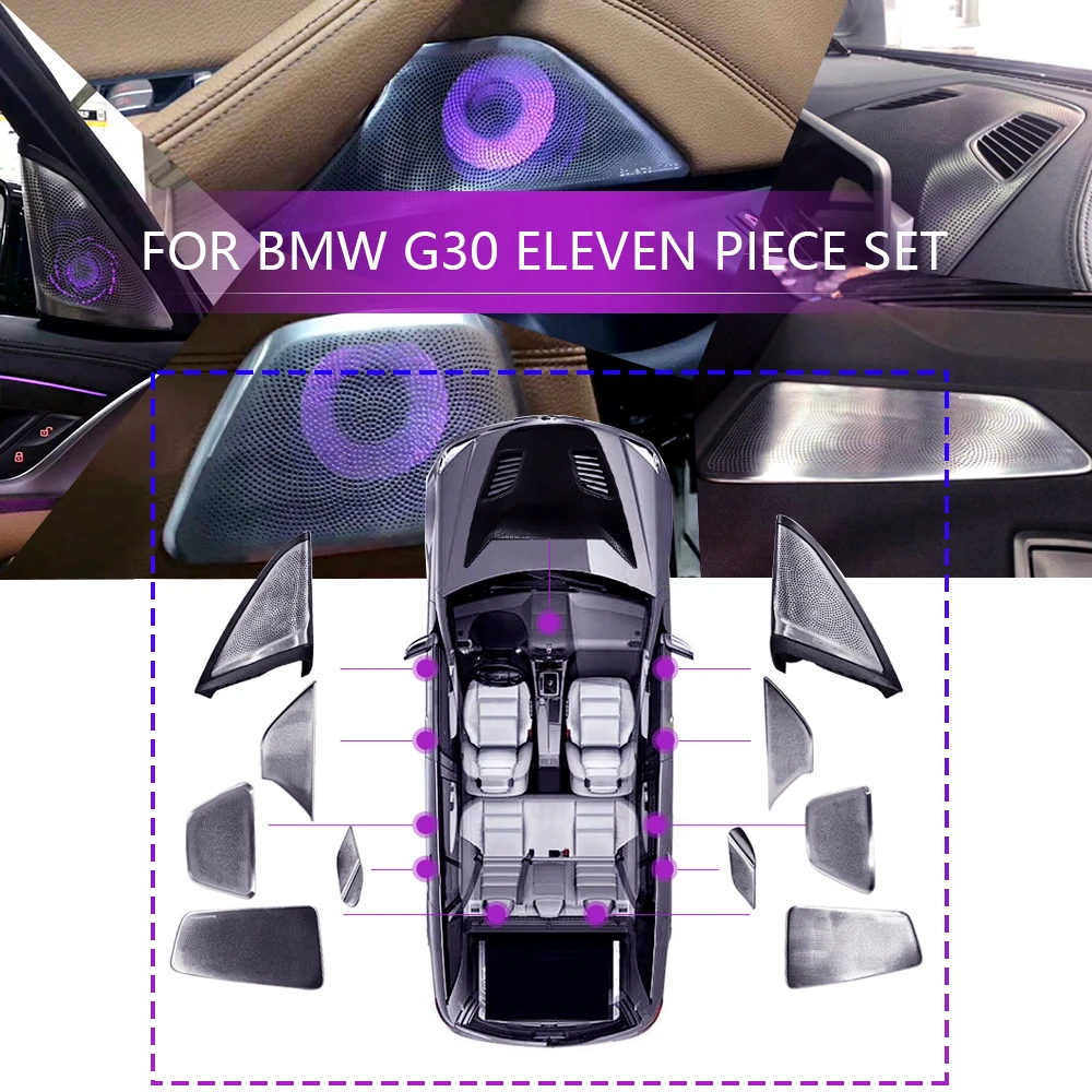 Speaker cover upgrade kit for BMW G30 5 series lossless sound quality HiFi audio music stereo horn midrange tweeter subwoofer
Speaker cover upgrade kit for BMW G30 5 series lossless sound quality HiFi audio music stereo horn midrange tweeter subwoofer
