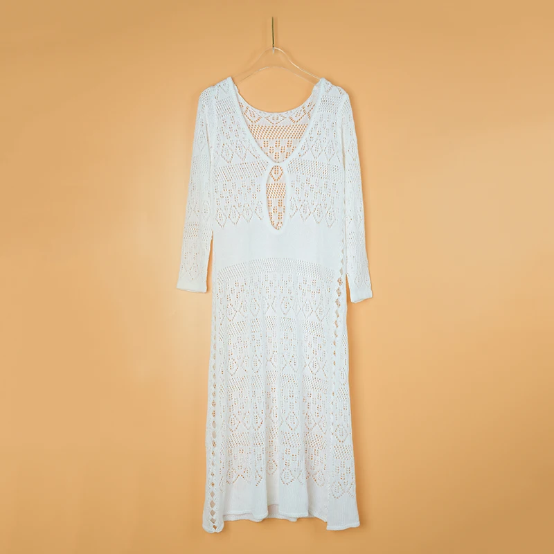 2020 New Sexy Hollow Knitted Beach dresses Vacation Long dresses Bikini Outerwear Sunscreen Clothing Loose Dress
2020 New Sexy Hollow Knitted Beach dresses Vacation Long dresses Bikini Outerwear Sunscreen Clothing Loose Dress