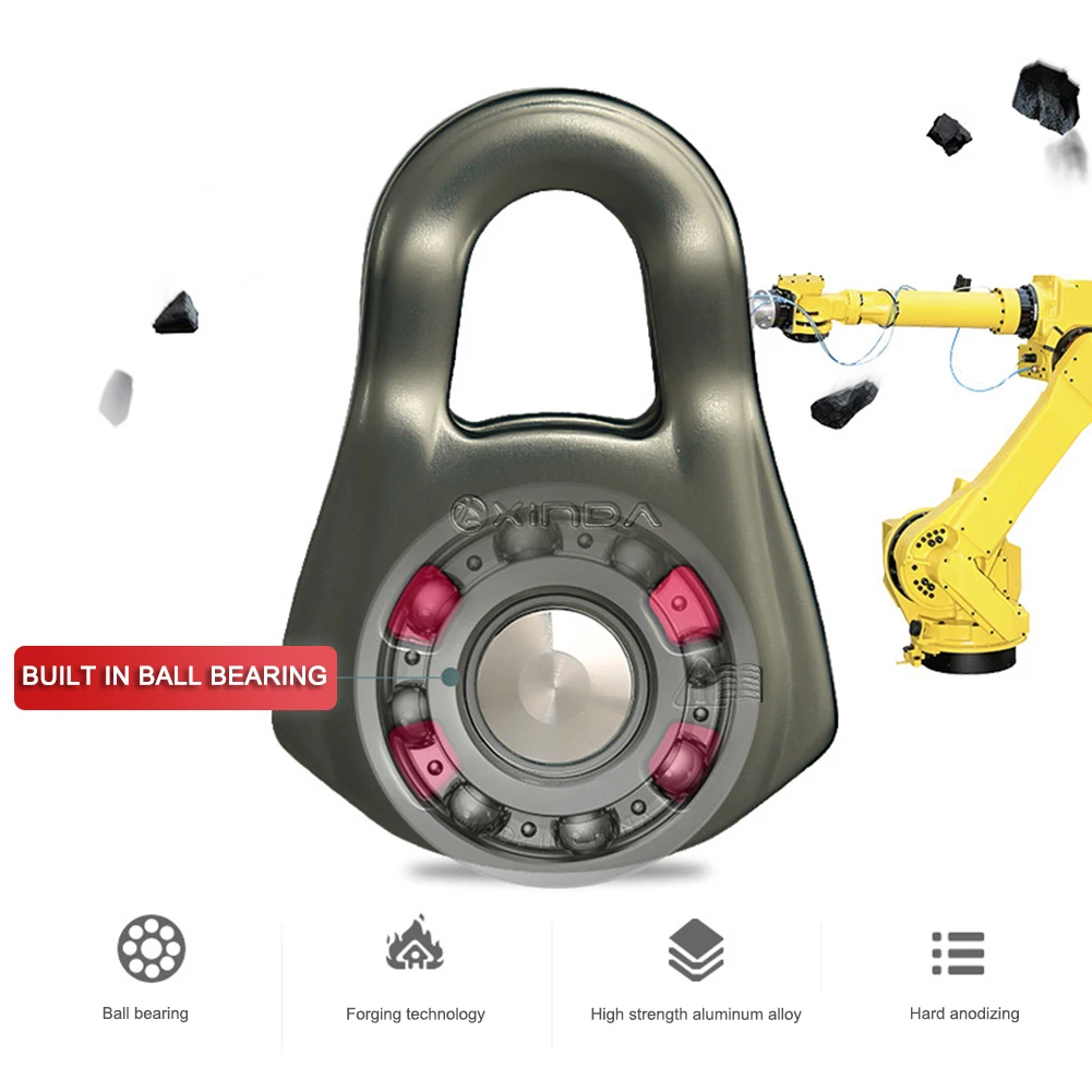 Reinforced Single Pulley Ball Bearing Mountaineering Rock Climbing Outdoor Survival Ropeway Zip Line Traverse Carriage Pulley 
Reinforced Single Pulley Ball Bearing Mountaineering Rock Climbing Outdoor Survival Ropeway Zip Line Traverse Carriage Pulley