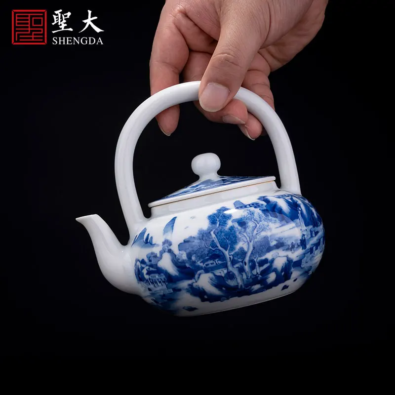 Yuanxu печь синяя и белая деревянная печь Kangxi Ландшафтный пучок чайник Цзиндэчжэнь Кунг фу Чайный набор чайник одиночный чайник
Yuanxu печь синяя и белая деревянная печь Kangxi Ландшафтный пучок чайник Цзиндэчжэнь Кунг фу Чайный набор чайник одиночный чайник