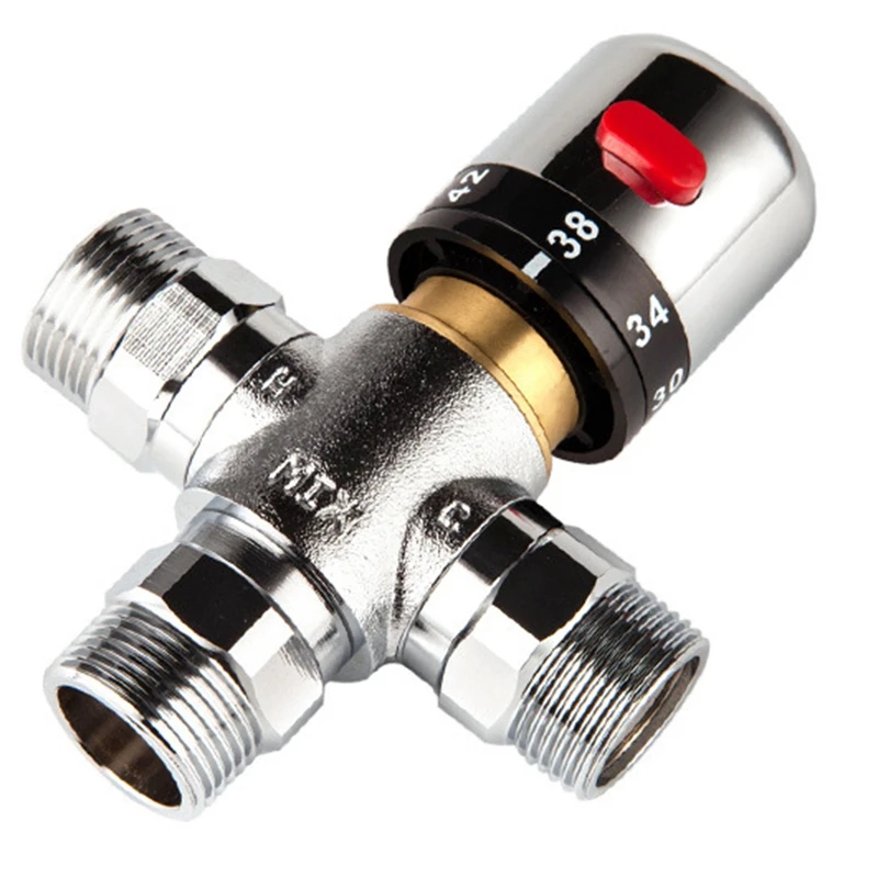 Hot Solid Copper 3-Way Thermostatic Mixing Valve 3/4 Inch Solar Water Heater Valve Regulating Temperature Control Valve
Hot Solid Copper 3-Way Thermostatic Mixing Valve 3/4 Inch Solar Water Heater Valve Regulating Temperature Control Valve